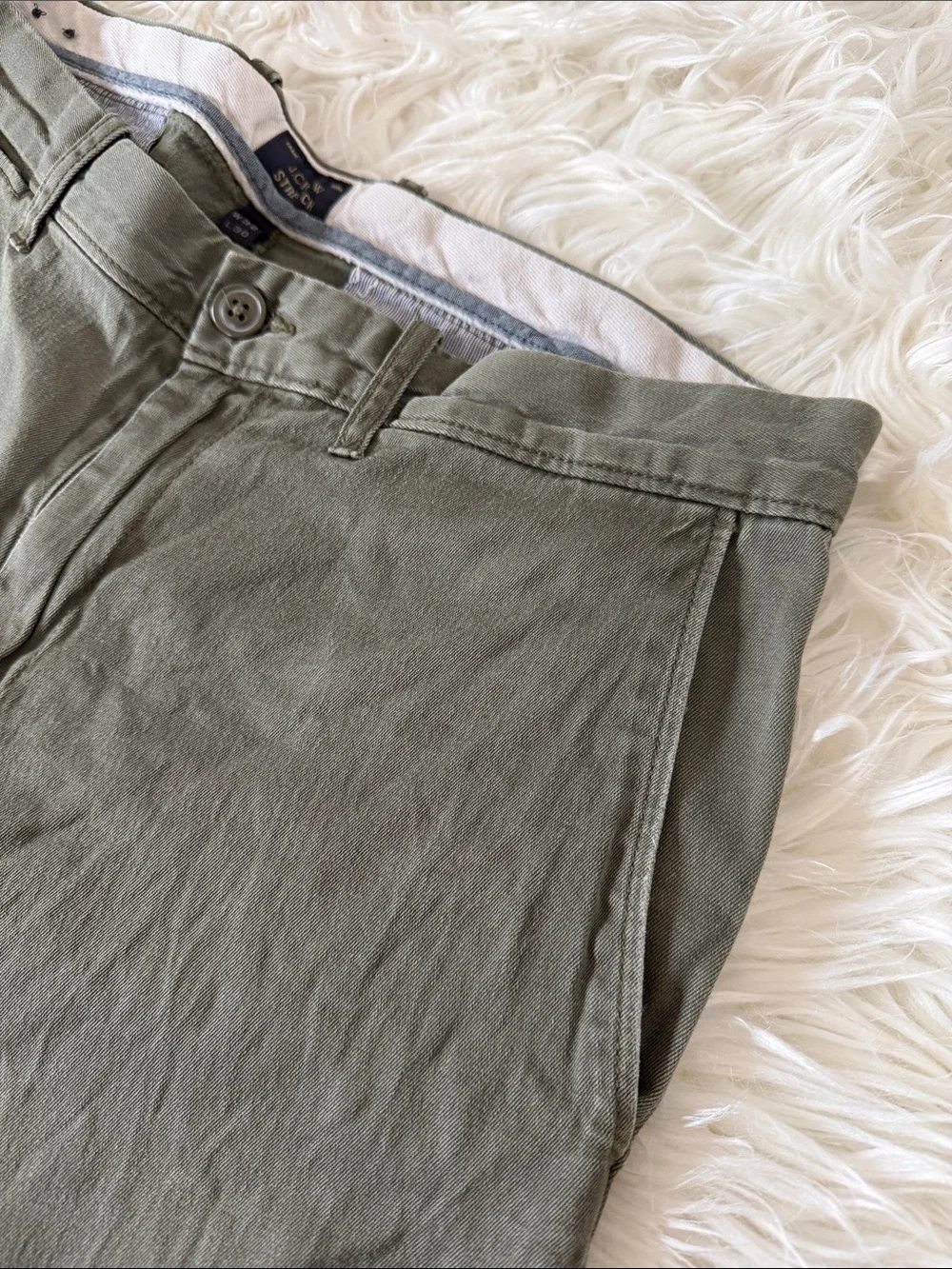 J. Crew Stretch Slim Men’s Jeans -army green